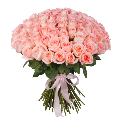 Букет из 101 розовой розы – символ бесконечной нежности Цивильск Чувашская Республика