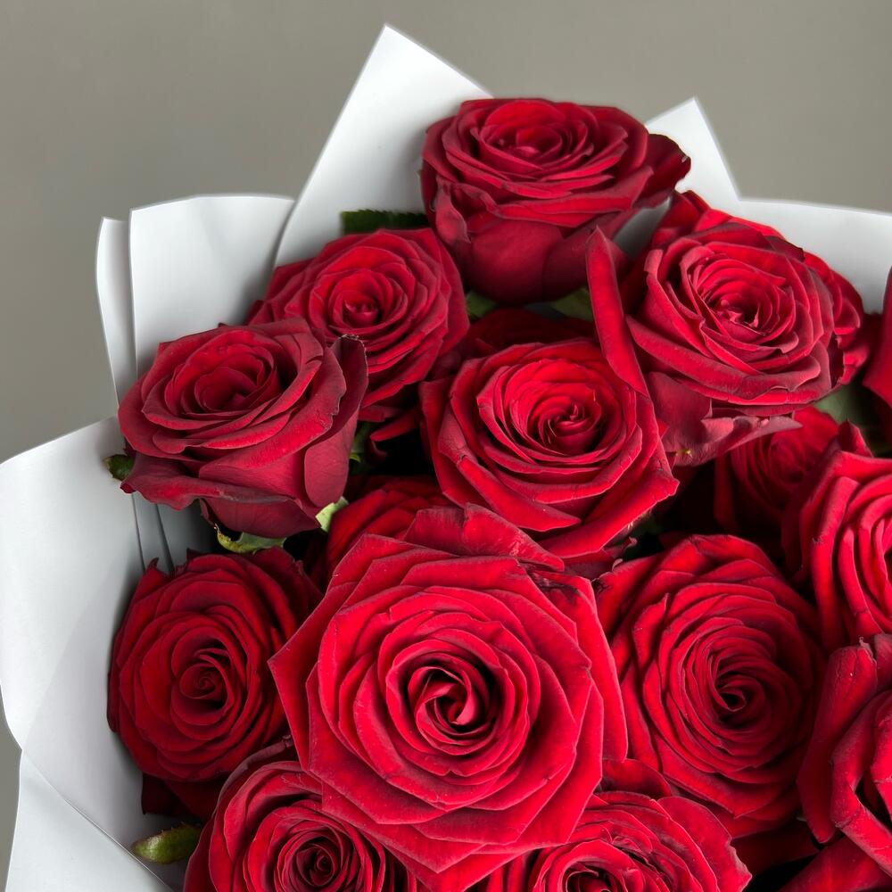 «Королевский бархат» – 25 роскошных красных роз из Эквадора  Цивильск Чувашская Республика