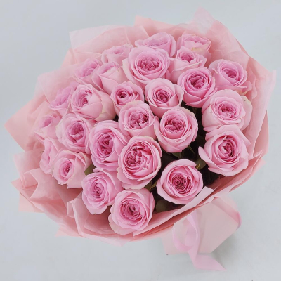 Букет из нежно-розовых роз – элегантность в каждом лепестке Цивильск Чувашская Республика
