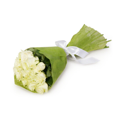 Букет из белых роз в фетре Цивильск Чувашская Республика