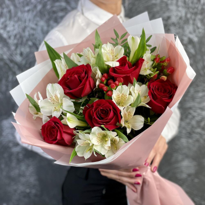 Букет «Нуар» – контраст страсти и нежности Цивильск Чувашская Республика