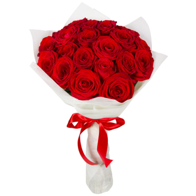 Букет из красных роз в фетре Цивильск Чувашская Республика